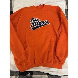 Vintage University Of Illinois Fighting Illini Crewneck Sweatshirt Size 2XL